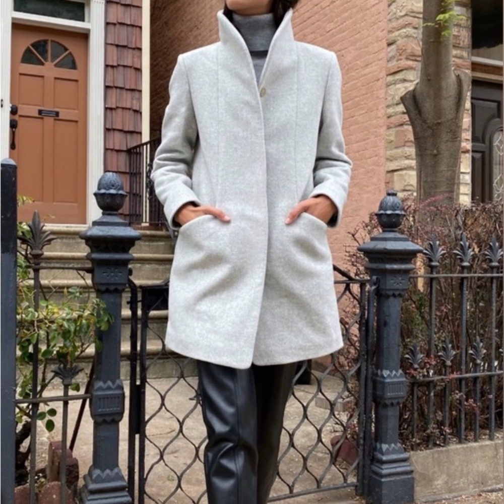 Wilfred Light Gray Cocoon Coat